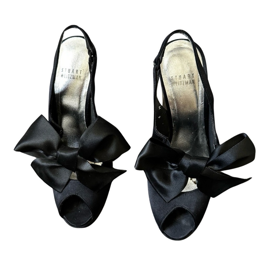 Stuart Weitzman Black Platform Heels - Picture 15 of 16